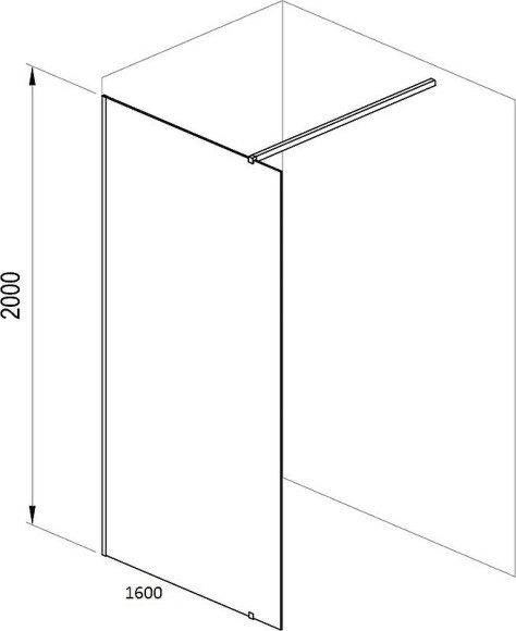 Душевая перегородка Ravak Walk-In Wall 160 GW9WS0C00Z1 профиль Хром стекло Transparent Душевая перегородка Ravak Walk-In Wall 160 GW9WS0C00Z1 профиль Хром стекло Transparent
