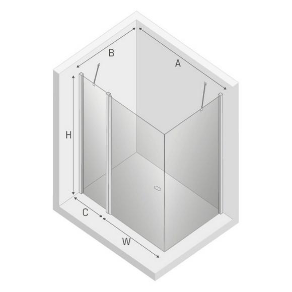 Душевой уголок New Trendy New Soleo Chrome 90x110 K-0650 профиль Хром стекло прозрачное Душевой уголок New Trendy New Soleo Chrome 90x110 K-0650 профиль Хром стекло прозрачное