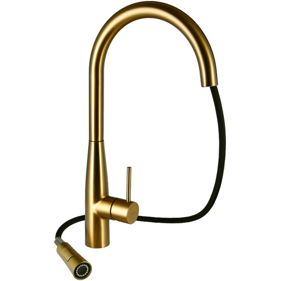 Смеситель для кухни Raiber Graceful RPG-011 Золото матовое Смеситель для кухни Raiber Graceful RPG-011 Золото матовое
