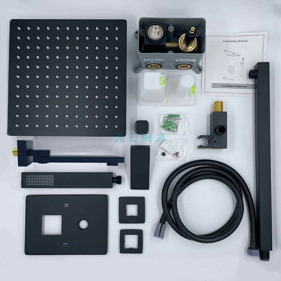 Душевая система ALMAes Elbe TVZ-0811 Черная матовая Душевая система ALMAes Elbe TVZ-0811 Черная матовая