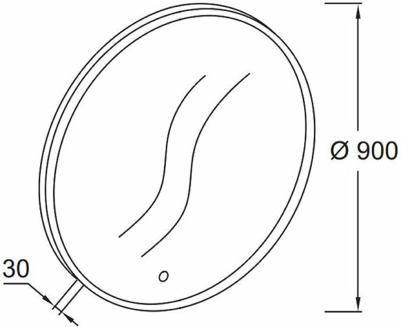 Зеркало Jacob Delafon 90 EB1456-NF с подсветкой с ИК-сенсором Зеркало Jacob Delafon 90 EB1456-NF с подсветкой с ИК-сенсором