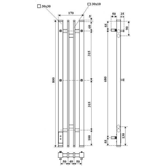 Электрический полотенцесушитель Point Фрея PN20728W П2 140x800 диммер слева Белый Электрический полотенцесушитель Point Фрея PN20728W П2 140x800 диммер слева Белый