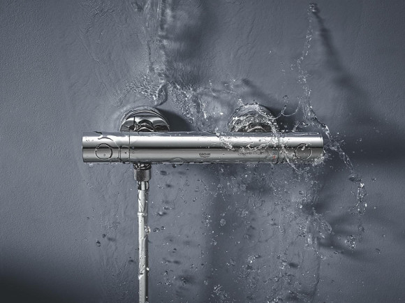 Смеситель для душа Grohe Grohtherm 800 Cosmopolitan 34765000 с термостатом Хром Смеситель для душа Grohe Grohtherm 800 Cosmopolitan 34765000 с термостатом Хром