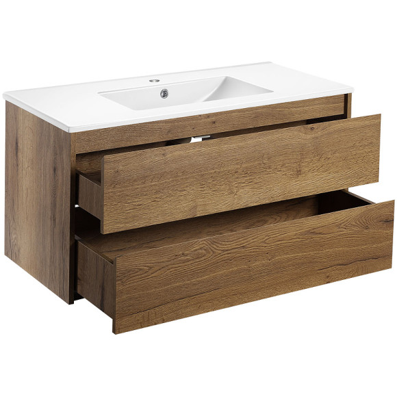 Тумба под раковину Vincea Gio 100 VMC-2G100TO подвесная T.Oak Тумба под раковину Vincea Gio 100 VMC-2G100TO подвесная T.Oak