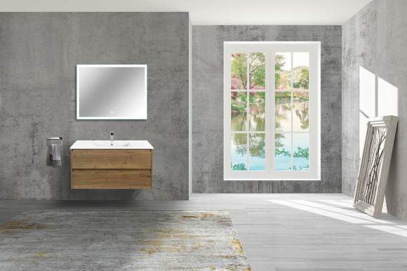 Тумба под раковину Vincea Gio 100 VMC-2G100TO подвесная T.Oak Тумба под раковину Vincea Gio 100 VMC-2G100TO подвесная T.Oak