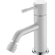 Смеситель для биде Boheme Uno 466-WCR Белый матовый Хром