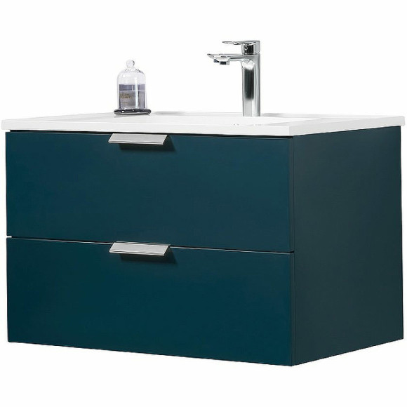 Тумба с раковиной Orans BC-0901 80 0901800 подвесная Ocean blue matt