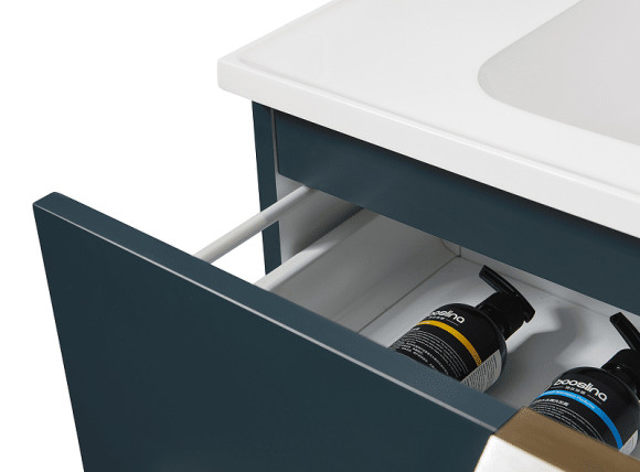 Тумба с раковиной Orans BC-0901 80 0901800 подвесная Ocean blue matt