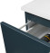 Тумба с раковиной Orans BC-0901 80 0901800 подвесная Ocean blue matt