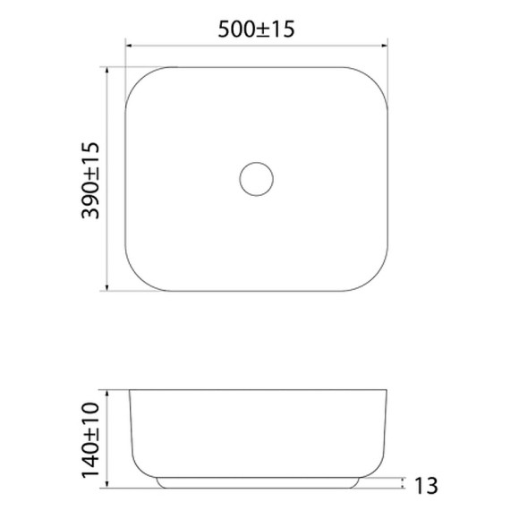 Раковина-чаша Iddis Bridge 50 BRIWM05i27 Белая матовая Раковина-чаша Iddis Bridge 50 BRIWM05i27 Белая матовая