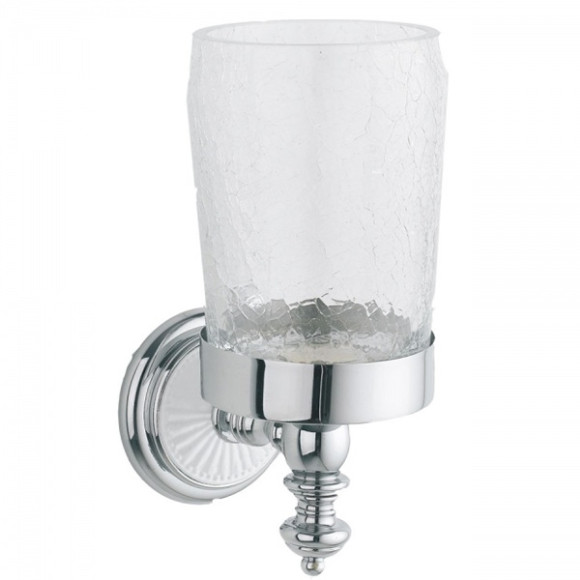 Стакан для зубных щеток Boheme Vogue Bianco 10134 Хром