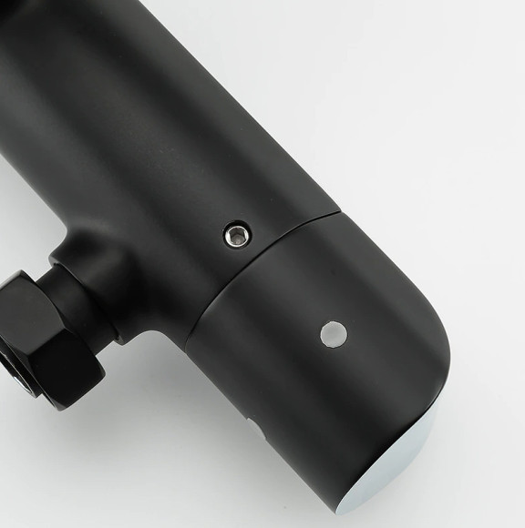 Душевая система Gappo G03-6 G2403-56 с термостатом Черная матовая Хром