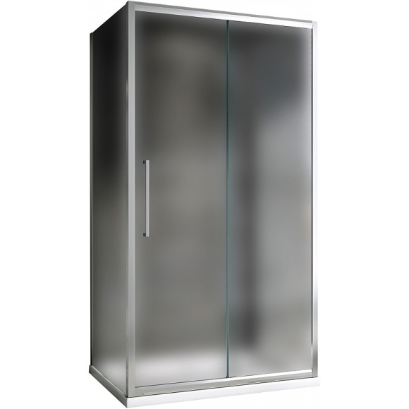 Душевой уголок Abber Schwarzer Diamant 140x60 AG30140MH-S60M-S60M профиль Хром стекло матовое