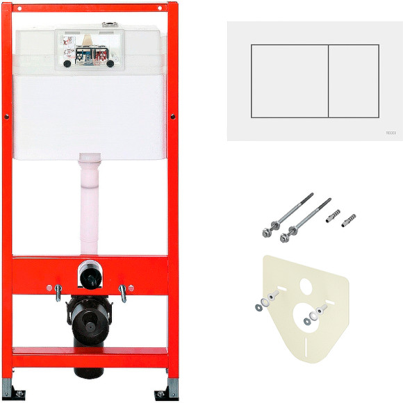 Комплект унитаза Aquatek Европа AQ1900-00 с инсталляцией Tece Base 9400413 с сиденьем Микролифт и Белой клавишей смыва Комплект унитаза Aquatek Европа AQ1900-00 с инсталляцией Tece Base 9400413 с сиденьем Микролифт и Белой клавишей смыва