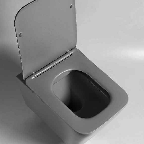 Унитаз Vincea Q-Line VT1-12MA подвесной Антрацит матовый с сиденьем Микролифт Унитаз Vincea Q-Line VT1-12MA подвесной Антрацит матовый с сиденьем Микролифт