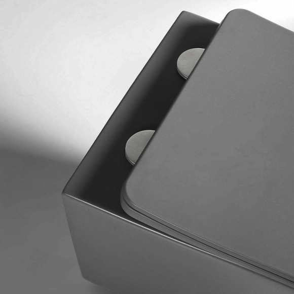 Унитаз Vincea Q-Line VT1-12MA подвесной Антрацит матовый с сиденьем Микролифт Унитаз Vincea Q-Line VT1-12MA подвесной Антрацит матовый с сиденьем Микролифт