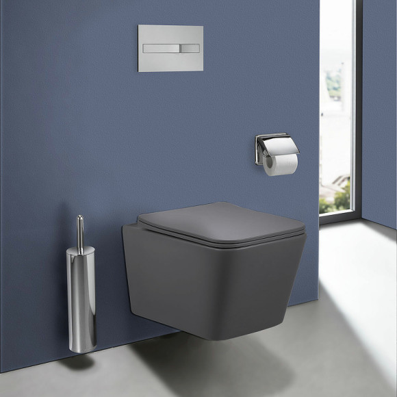 Унитаз Vincea Q-Line VT1-12MA подвесной Антрацит матовый с сиденьем Микролифт Унитаз Vincea Q-Line VT1-12MA подвесной Антрацит матовый с сиденьем Микролифт