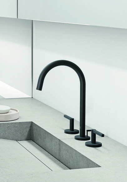 Смеситель для раковины Kludi Nova Fonte Puristic 201433915 Черный матовый Смеситель для раковины Kludi Nova Fonte Puristic 201433915 Черный матовый