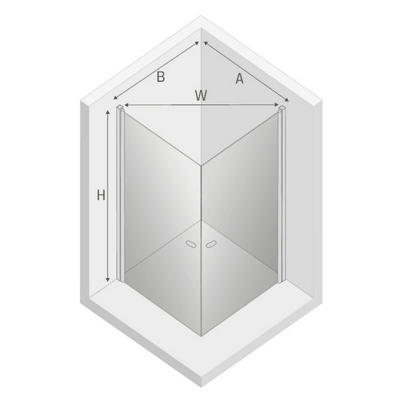 Душевой уголок New Trendy New Soleo Chrome 80х80 D-0140A/D-0140A профиль Хром стекло прозрачное Душевой уголок New Trendy New Soleo Chrome 80х80 D-0140A/D-0140A профиль Хром стекло прозрачное