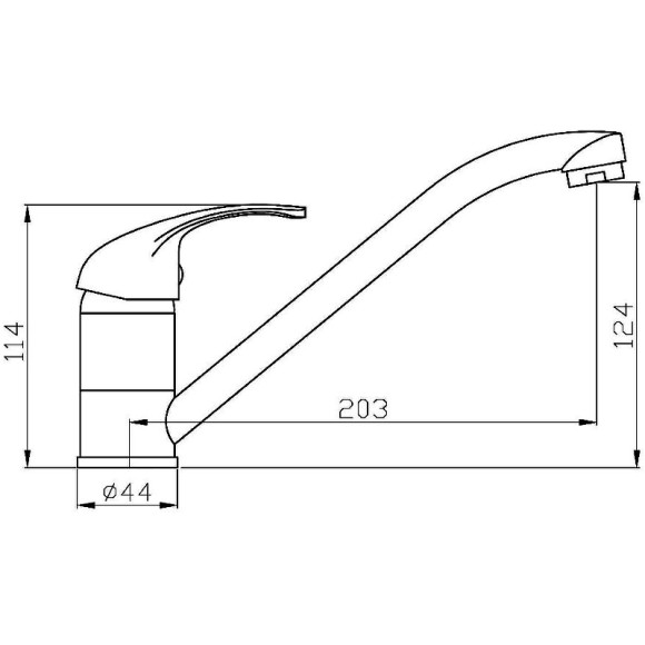 Смеситель для кухни Agger Move A0600000 Хром