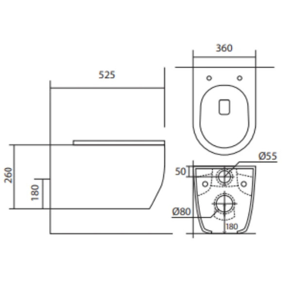 Унитаз Aquatek Европа AQ1106L-00 подвесной с сиденьем Микролифт Унитаз Aquatek Европа AQ1106L-00 подвесной с сиденьем Микролифт
