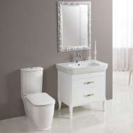 Тумба под раковину BelBagno Prado 80 резные ручки Bianco Laccato Lucido Тумба под раковину BelBagno Prado 80 резные ручки Bianco Laccato Lucido