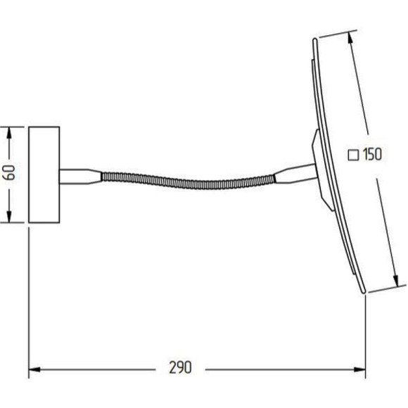 Косметическое зеркало Migliore Kvant 29802 с увеличением Золото Косметическое зеркало Migliore Kvant 29802 с увеличением Золото