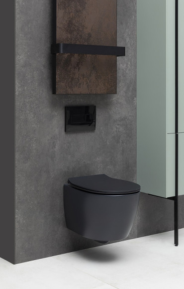 Унитаз Allen Brau Fantasy 4.11004.31 подвесной Черный матовый без сиденья