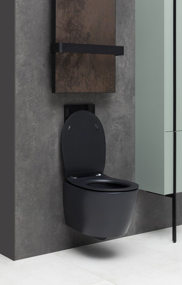 Унитаз Allen Brau Fantasy 4.11004.31 подвесной Черный матовый без сиденья