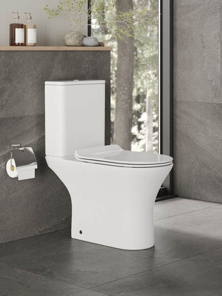 Унитаз компакт Orange C01-000W с бачком и сиденьем Микролифт Унитаз компакт Orange C01-000W с бачком и сиденьем Микролифт