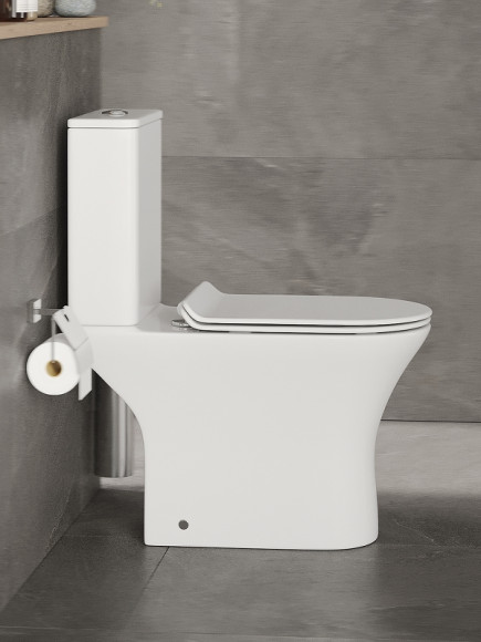 Унитаз компакт Orange C01-000W с бачком и сиденьем Микролифт Унитаз компакт Orange C01-000W с бачком и сиденьем Микролифт