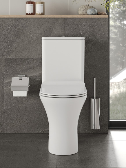 Унитаз компакт Orange C01-000W с бачком и сиденьем Микролифт Унитаз компакт Orange C01-000W с бачком и сиденьем Микролифт