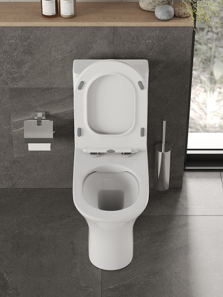 Унитаз компакт Orange C01-000W с бачком и сиденьем Микролифт Унитаз компакт Orange C01-000W с бачком и сиденьем Микролифт