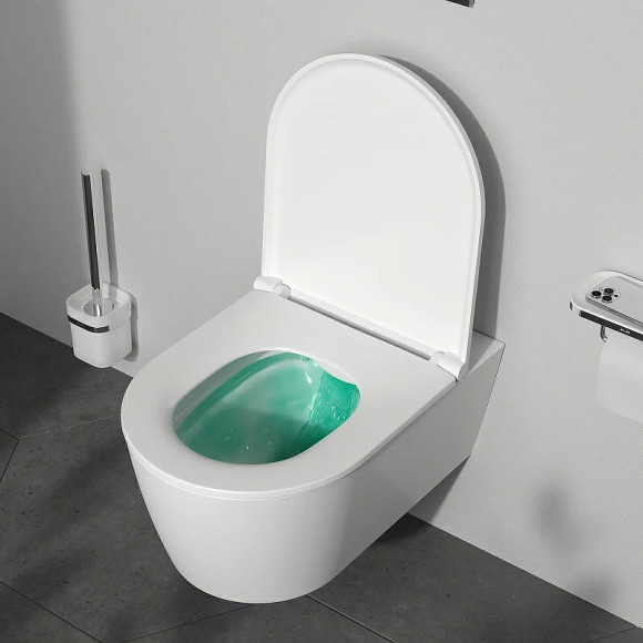 Комплект унитаза с инсталляцией AM.PM Func FlashClean IS90151.8F1701 с сиденьем Микролифт и клавишей смыва Хром глянцевый