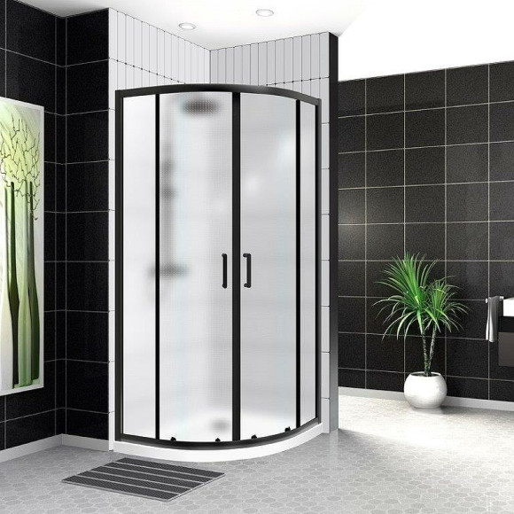 Душевой уголок BelBagno Uno 90х90 UNO-195-R-2-90-P-NERO профиль Черный матовый стекло рифленое Душевой уголок BelBagno Uno 90х90 UNO-195-R-2-90-P-NERO профиль Черный матовый стекло рифленое