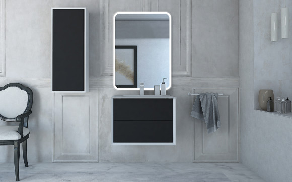 Тумба под раковину Cezares Bellagio 70 54715 подвесная Grafite