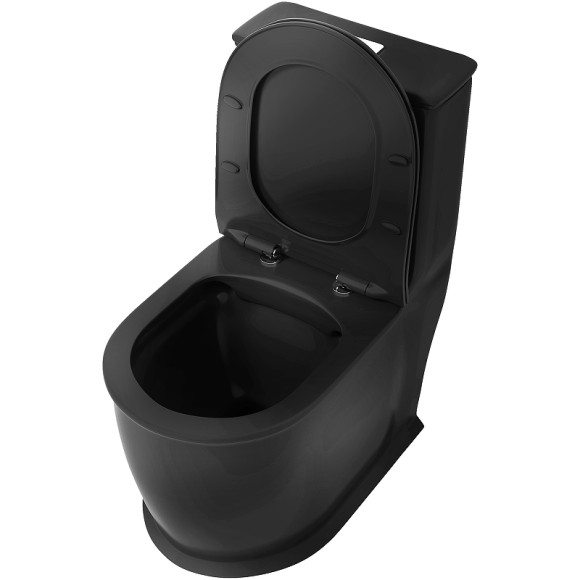 Унитаз моноблок Grossman Retro GR-4492BMS Черный матовый с бачком и сиденьем Микролифт Унитаз моноблок Grossman Retro GR-4492BMS Черный матовый с бачком и сиденьем Микролифт
