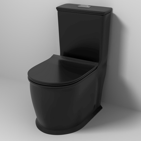 Унитаз моноблок Grossman Retro GR-4492BMS Черный матовый с бачком и сиденьем Микролифт Унитаз моноблок Grossman Retro GR-4492BMS Черный матовый с бачком и сиденьем Микролифт