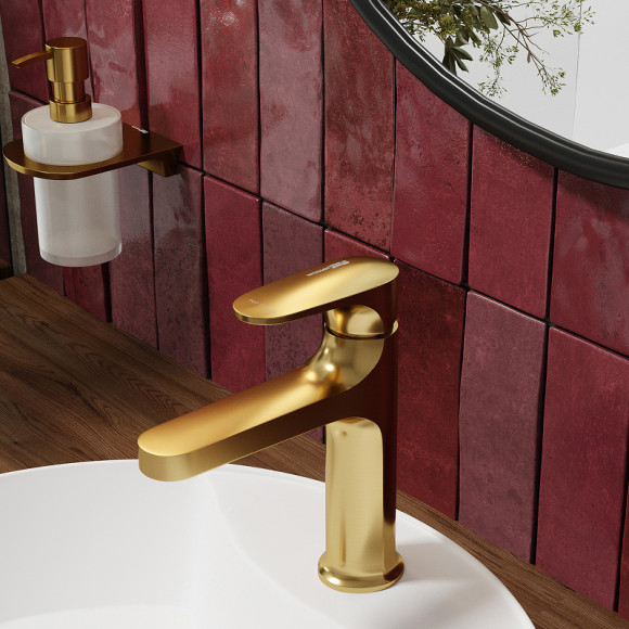 Смеситель для раковины WasserKRAFT Havel 3603 Золото матовое Смеситель для раковины WasserKRAFT Havel 3603 Золото матовое