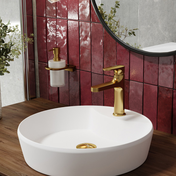 Смеситель для раковины WasserKRAFT Havel 3603 Золото матовое Смеситель для раковины WasserKRAFT Havel 3603 Золото матовое