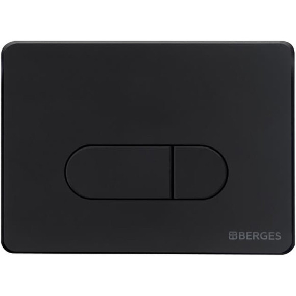 Комплект унитаза с инсталляцией Berges Novum D5 047235 с сиденьем Микролифт и Черной SoftTouch клавишей смыва