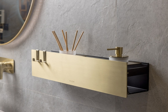 Металлическая полка Boheme Space 10966-MG Золото матовое