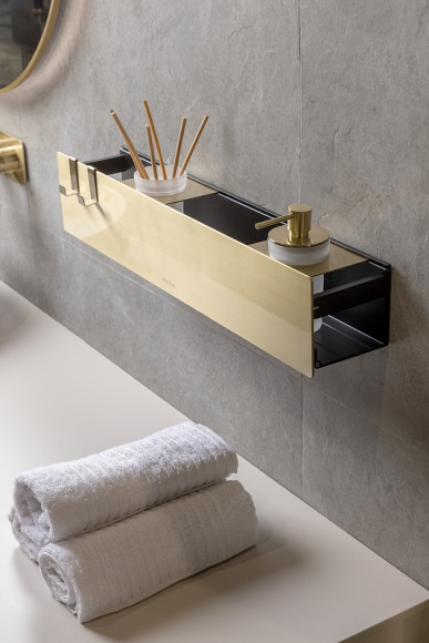 Металлическая полка Boheme Space 10966-MG Золото матовое