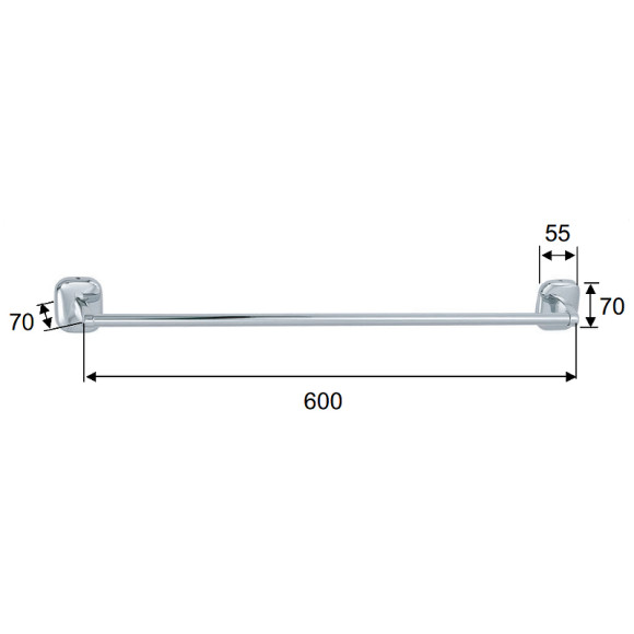 Полотенцедержатель Remer Suite SU30CR Хром Полотенцедержатель Remer Suite SU30CR Хром
