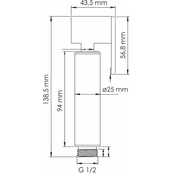 Гигиенический душ со смесителем WasserKRAFT Paar A8851.290.292.335 Розовое золото