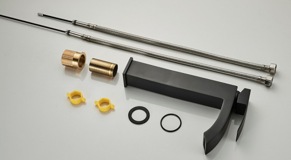 Смеситель для раковины ALMAes Luara TVZ-0901 Черный матовый Смеситель для раковины ALMAes Luara TVZ-0901 Черный матовый