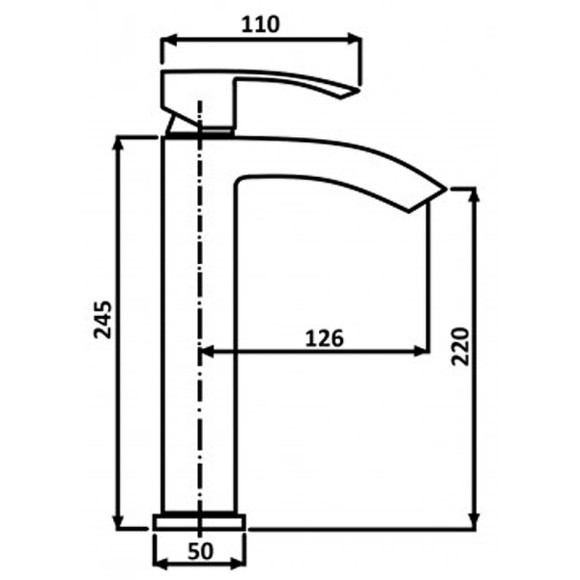 Смеситель для раковины ALMAes Luara TVZ-0901 Черный матовый Смеситель для раковины ALMAes Luara TVZ-0901 Черный матовый