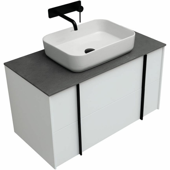 Тумба под раковину Allen Brau Reality 90 1.32006.WM подвесная Белая матовая Тумба под раковину Allen Brau Reality 90 1.32006.WM подвесная Белая матовая