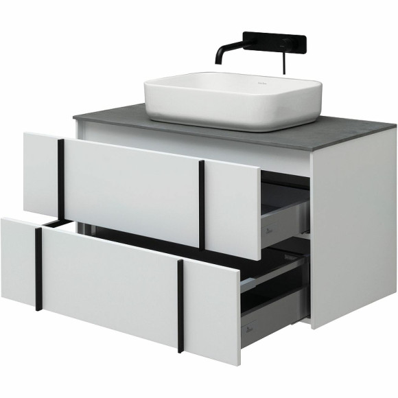 Тумба под раковину Allen Brau Reality 90 1.32006.WM подвесная Белая матовая Тумба под раковину Allen Brau Reality 90 1.32006.WM подвесная Белая матовая