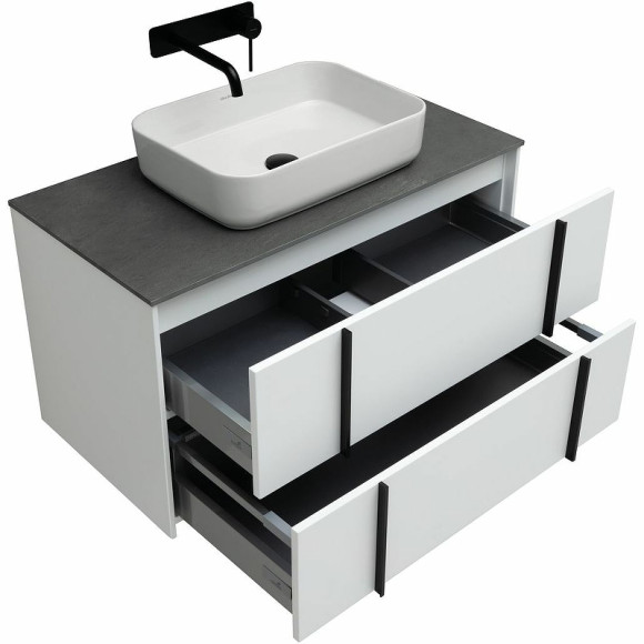 Тумба под раковину Allen Brau Reality 90 1.32006.WM подвесная Белая матовая Тумба под раковину Allen Brau Reality 90 1.32006.WM подвесная Белая матовая